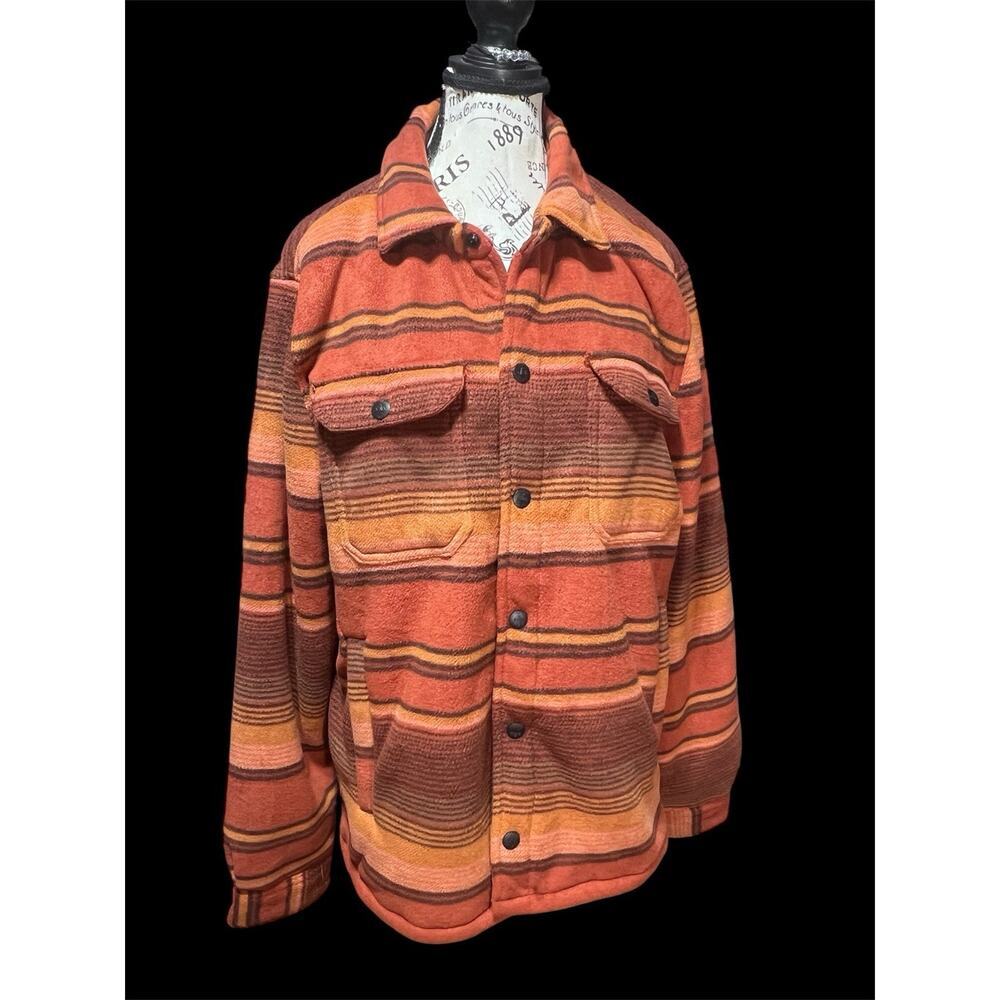 Rainforest Button Up Sherpa Lined Jacket Men’s Size M NWT $129 MSRP